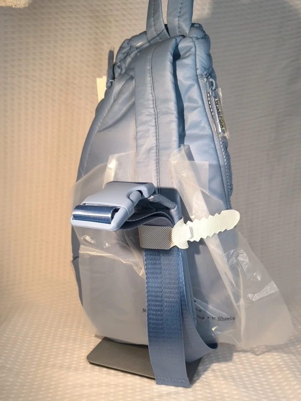 Wildfox HBWF-124-0024C-54  Blue Quilted Floral Sling Backpack